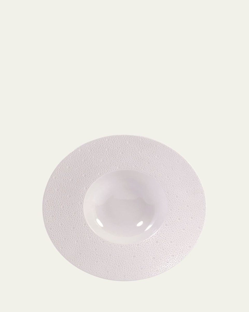 Ecume Large White Rim Soup Plate, 10.6"